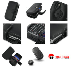 Bold 9650 Monaco Book Type Leather Case - Black