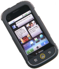 Motorola CLIQ Rubberized Phone Protector Case with Optional Belt Clip