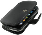Samsung Epic 4G Monaco Book Type Leather Case - Black