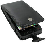 HTC HD2 Monaco Flip Type Leather Case - Black