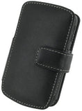 BlackBerry Curve 8350i Monaco Book Type Leather Case - Black