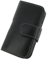BlackBerry Curve 8350i Monaco Horizontal Pouch Type Leather Case - Black