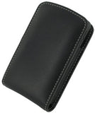 BlackBerry Curve 8350i Monaco Vertical Pouch Type Leather Case - Black