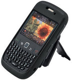 BlackBerry Curve 8520 8530 Body Glove Silicone Phone Case with Clip - Black Original (OEM) 9108901 / 9132801