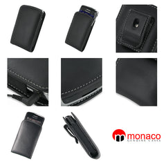Bold 9650 Monaco Vertical Pouch Type Leather Case - Black