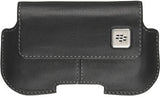 BlackBerry Leather Horizontal Swivel Holster - Black Original (OEM) HDW-18965-001
