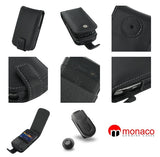 BlackBerry Bold 9700 Monaco Flip Type Leather Case - Black
