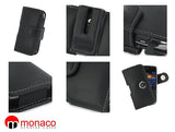 BlackBerry Bold 9700 Monaco Horizontal Pouch Type Leather Case - Black