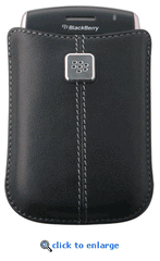 BlackBerry Leather Pocket Case - Black Original (OEM)