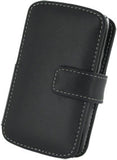 HTC Droid Eris Monaco Book Type Leather Case - Black