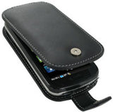 Samsung Epic 4G Monaco Flip Type Leather Case - Black