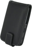HTC Droid Eris Monaco Flip Type Leather Case - Black
