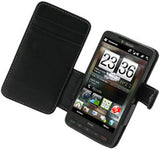 HTC HD2 Monaco Book Type Leather Case - Black