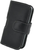 HTC Droid Eris Monaco Horizontal Pouch Type Leather Case - Black
