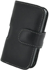 BlackBerry Storm 2 9550 Monaco Horizontal Pouch Type Leather Case - Black