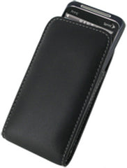 HTC EVO Shift 4G Monaco Vertical Pouch Type Leather Case - Black