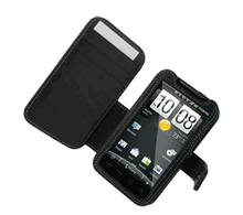 HTC EVO 4G Monaco Book Type Leather Case - Black