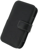 HTC Droid Incredible Monaco Book Type Leather Case - Black