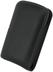 BlackBerry Pearl 3G 9100 Monaco Vertical Pouch Type Leather Case - Black
